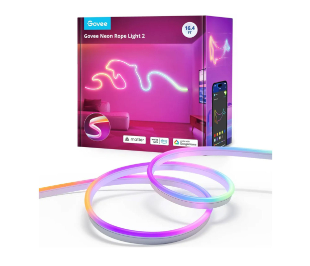 GOVEE H61D5 Neon Lights 2 5m Oświetlenie LED Matter, HomeKit - 1366271 - zdjęcie